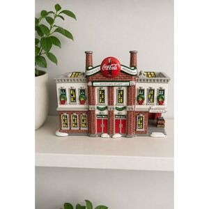 Department 56 Coca Cola Bottling Plant Snow Village 1994 Christmas Collector